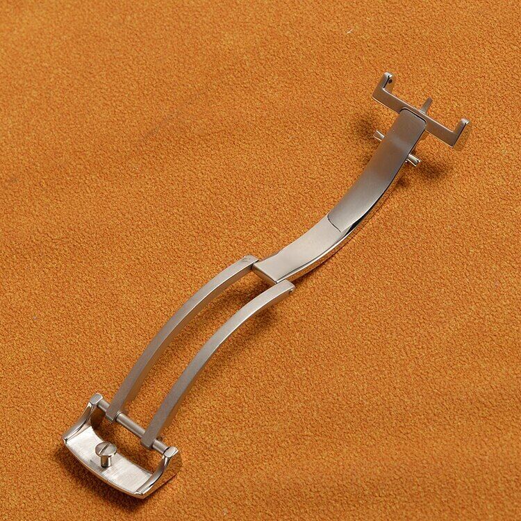 18mm Stainless Steel Depolyment Buckle Clasp For Glashutte Watch Band Strap Tool