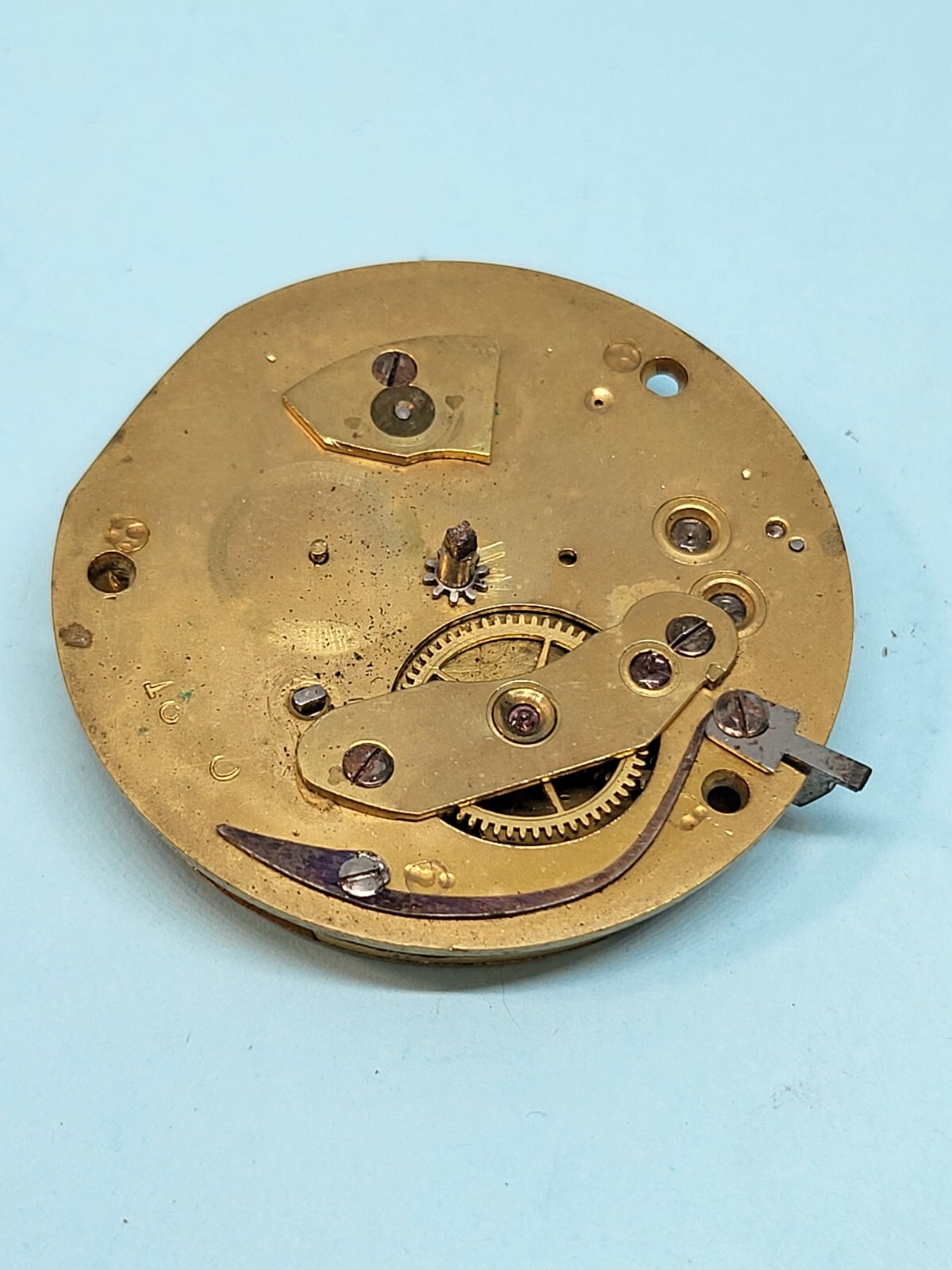Joseph H Johnson Fusee Pocket Watch Movement 25 Church St. 42.2mm