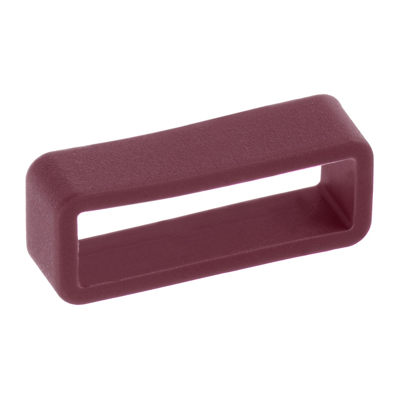 Watch Band Strap Loops Silicone for 22mm Width Watch Band, Wine Red 4 Pcs