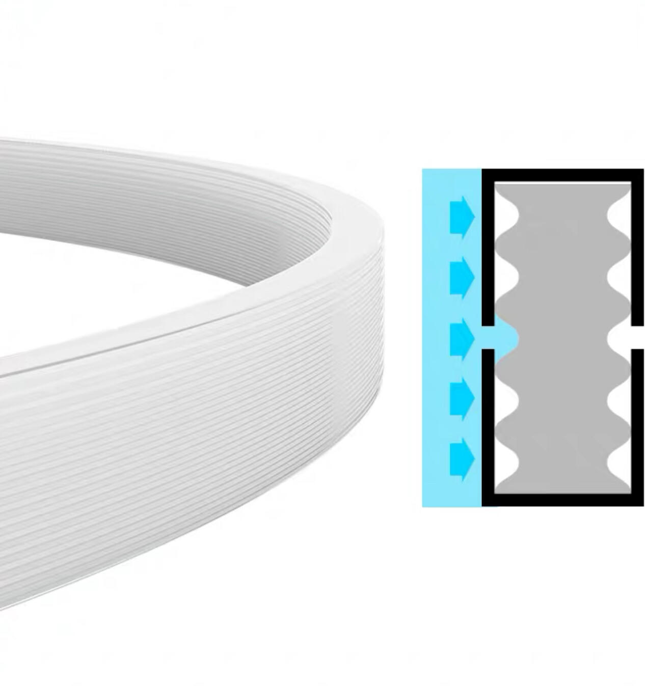 Waterproof Glass Gasket Rubber O Ring for Watch Crystal Silicone White Nontoxic