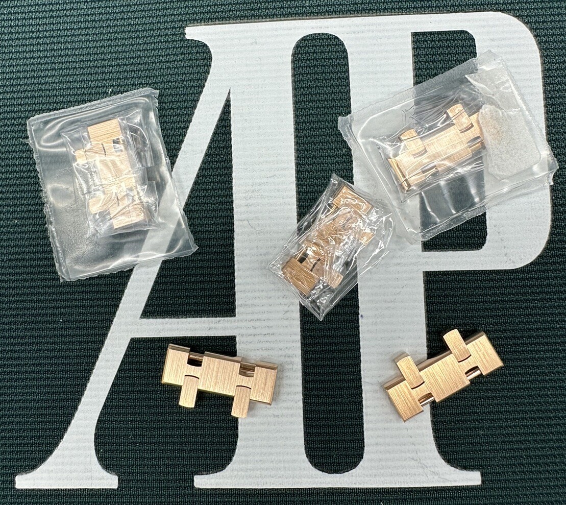 Audemars Piguet Royal Oak 18K Rose Gold Watch Link With Screw 18mm Width