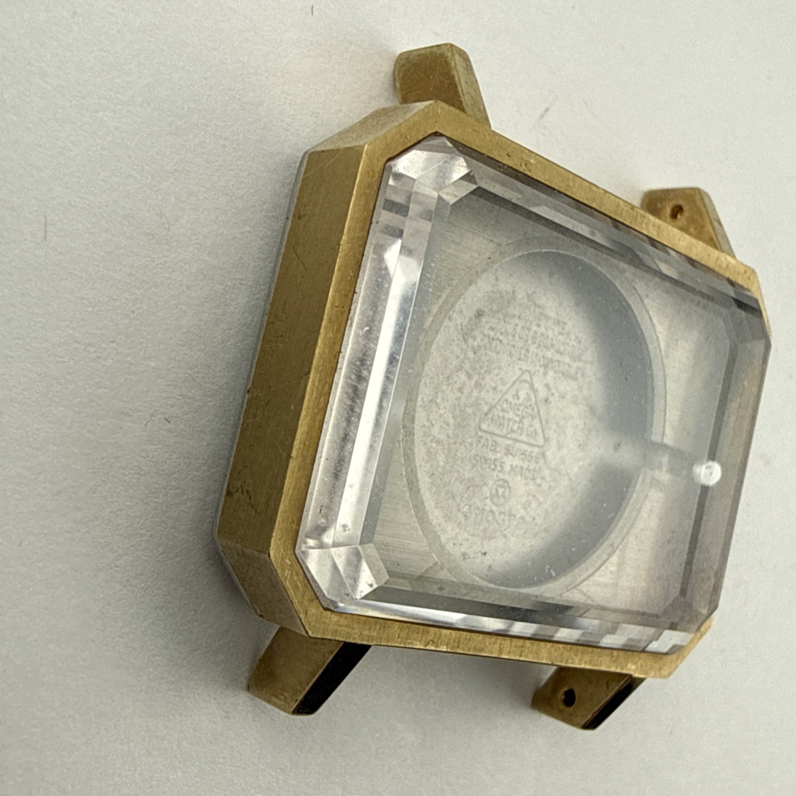 NOS Omega 32mm Gold Plated Watch Case 511.0379 W/ Crystal – New Old Stock