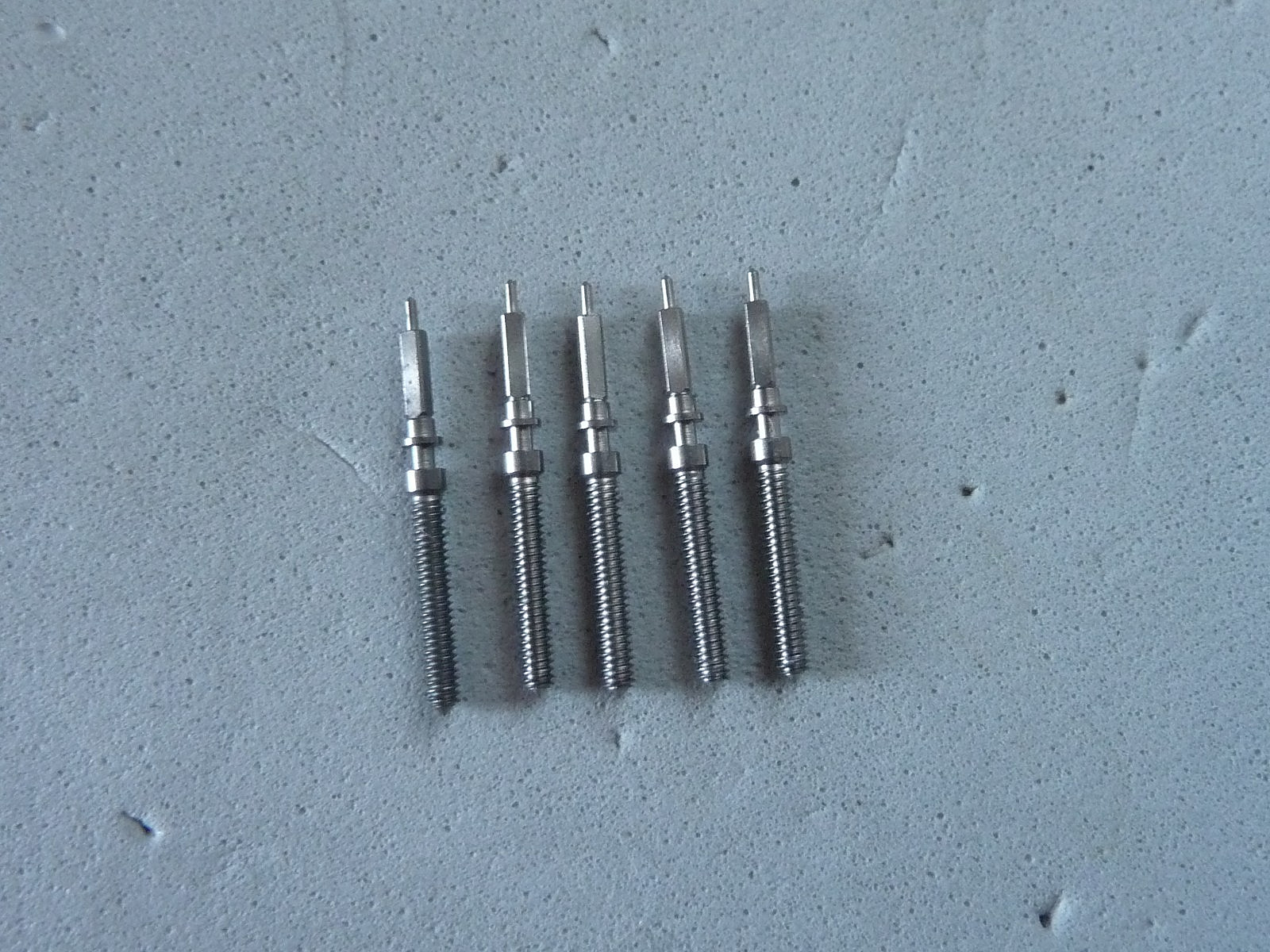 Hamilton Buren Cal. 11 12 Chrono-Matic Valjoux Winding Stems Lot of 5 NOS stems