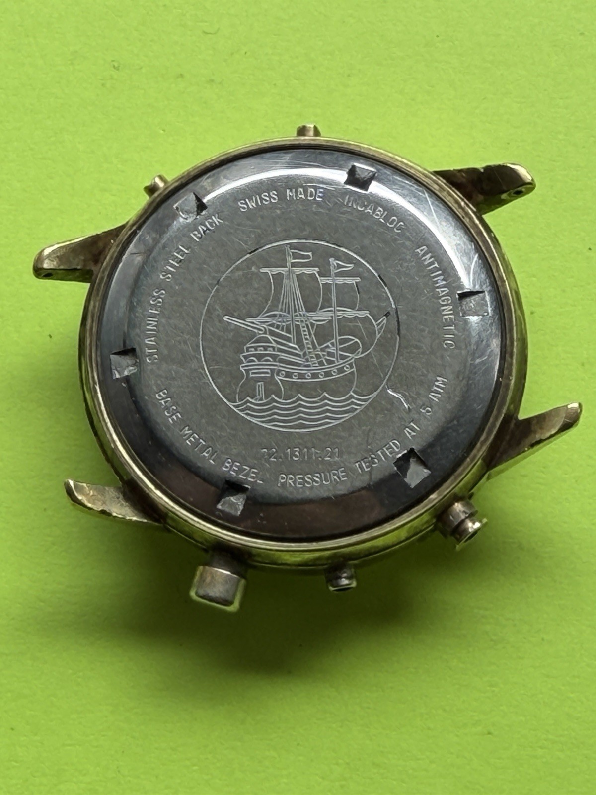 WAKMANN VALJOUX 72C 730 ORIGINAL CHRONOGRAPH CASE, DIAL, HANDS! REF 72.1311.21