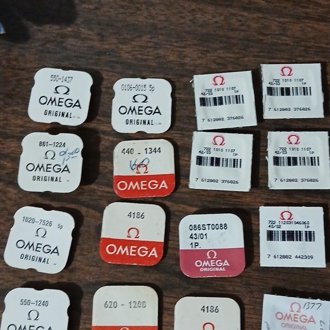 NOS OMEGA 20 New Sealed Blister Packs LOT 620-1200 440-1344 0106-0015 332-1911