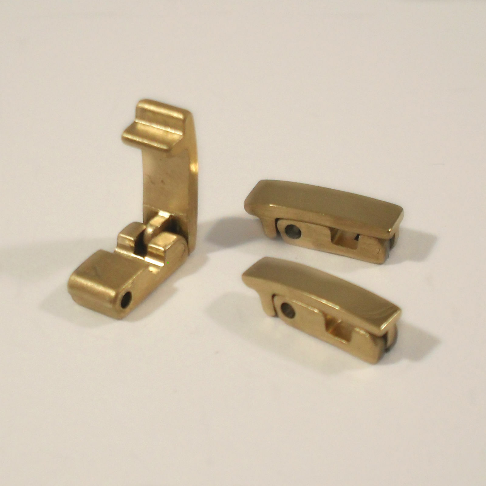 Fold Over Watch Bracelet Clasp Replacement Catch Gold Plated Steel Gate Fastener