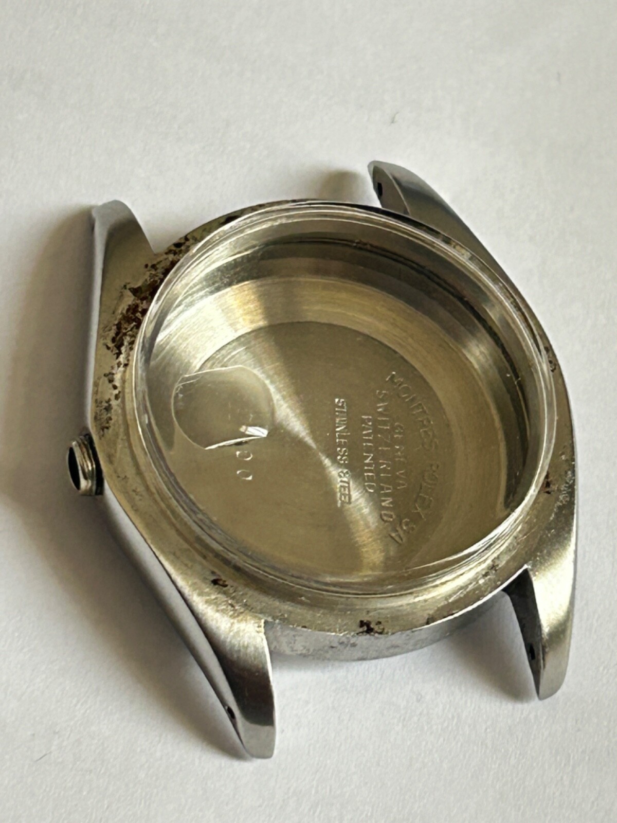 Vintage Rolex men Oyster Date Perpetual steel case Ref 1500 without bezel