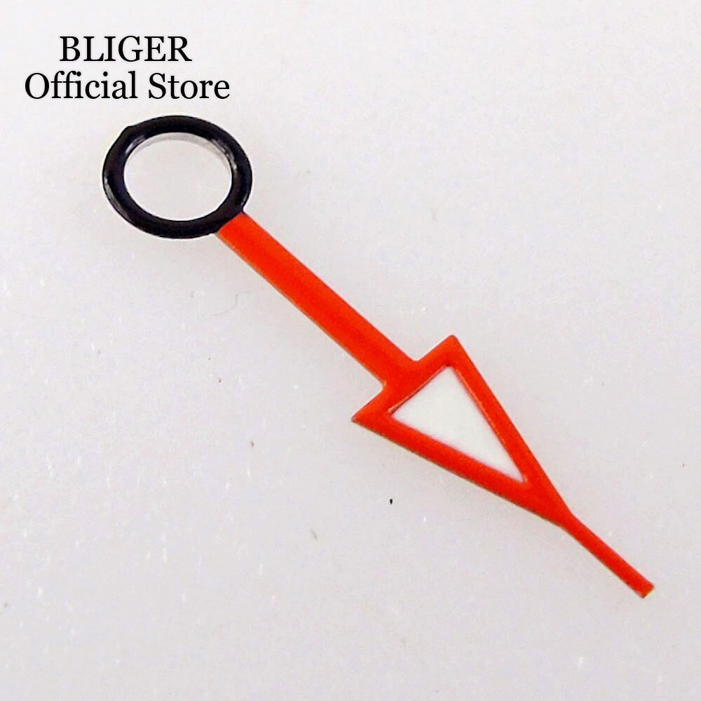 High Quality Black Watch Hand Luminous Red Orange GMT Hand For NH34A NH34 GMT