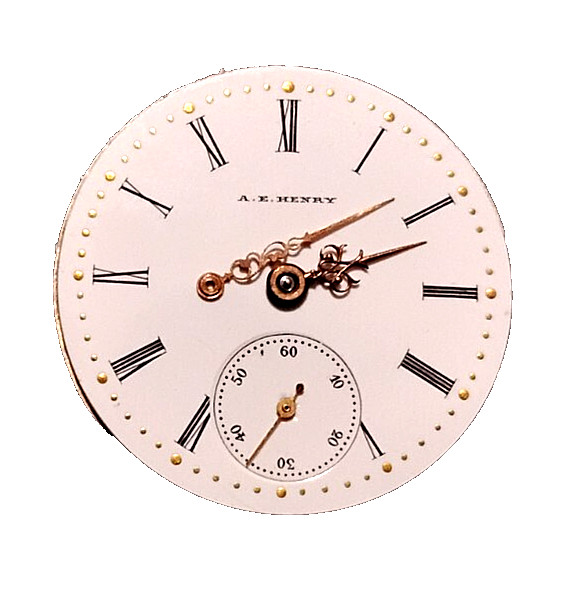 Longines 13.56 Pocket Watch Movement private label 1906 A.E. Henry