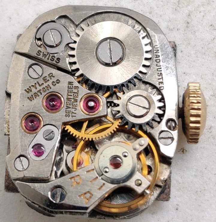 Rare Wyler Incaflex High Grade ETA Cal. 1045 17 Jewel watch movement Running