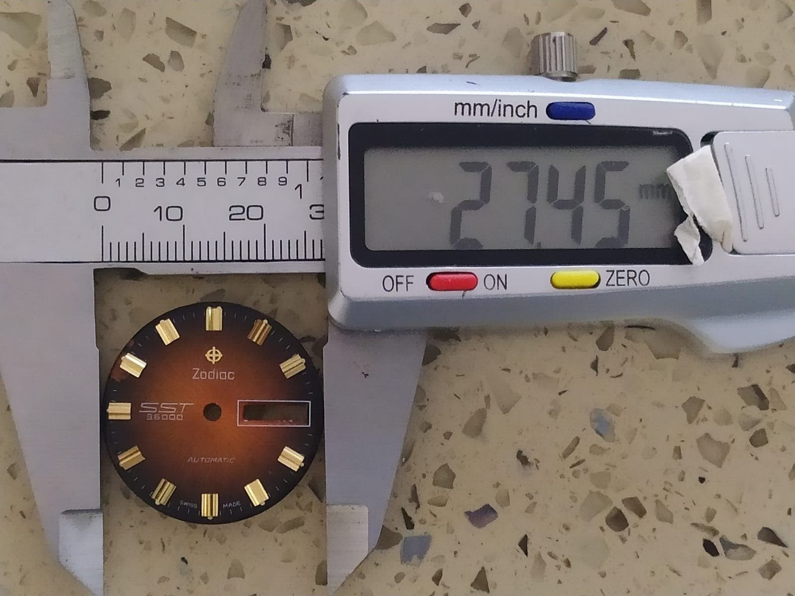 Zodiac SST 36000 Hi Beat Automatic Cal 86 Part Dial 27.50 mm Swiss