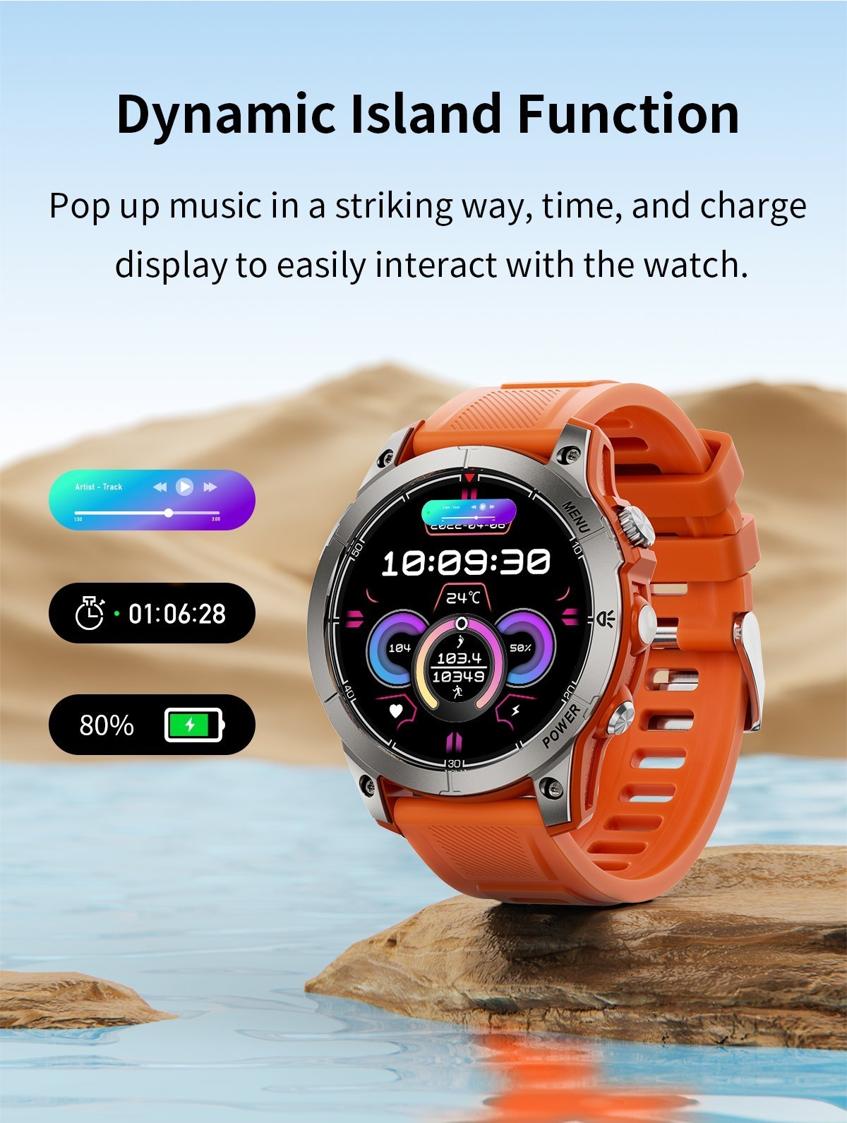 Smart Watch Sports Watch Bluetooth Smartwatch NFC Heart Monitor Waterproof Gift