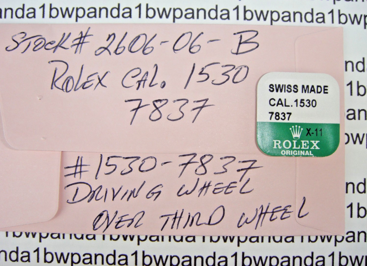 OEM Rolex 1530-7837 Driving Wheel Over Third Wheel 1520=1535=1555=1556=1560=1570