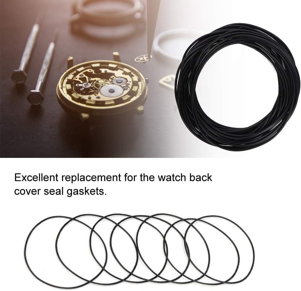 200pcs Rubber Watch Back Cover Seal Gaskets – Water-Resistant Repair Kit