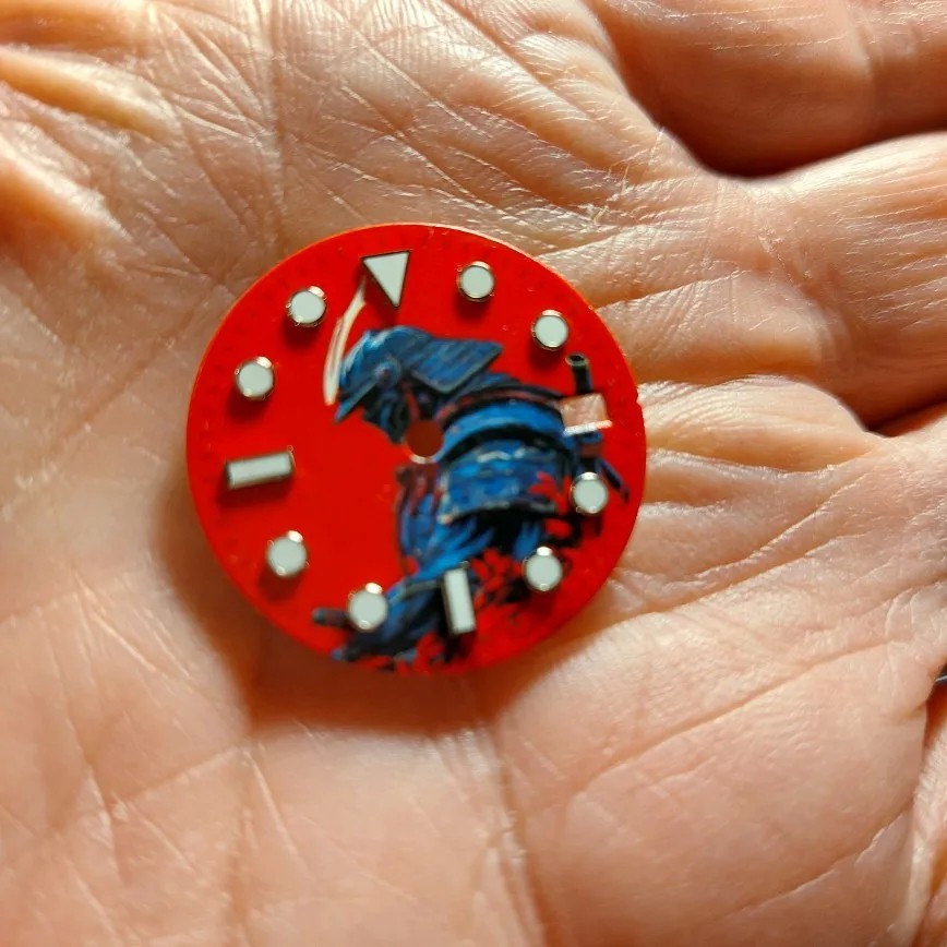28.5mm Watch Dial Creative Color Print Design For NH35 NH36 Movement Parts