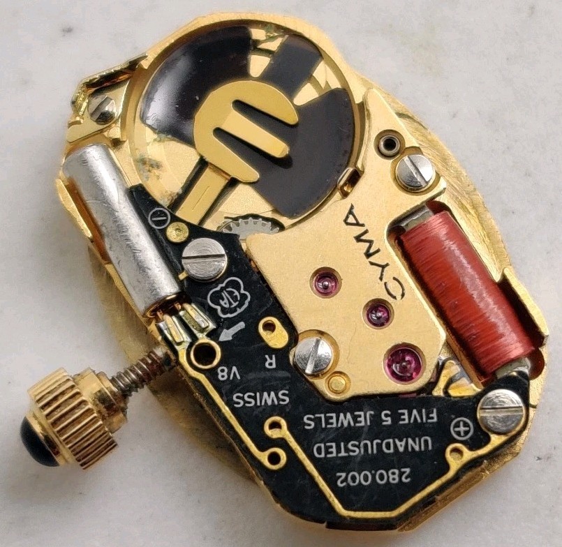 Cyma ETA Cal. 280.002 Swiss quartz watch movement Works