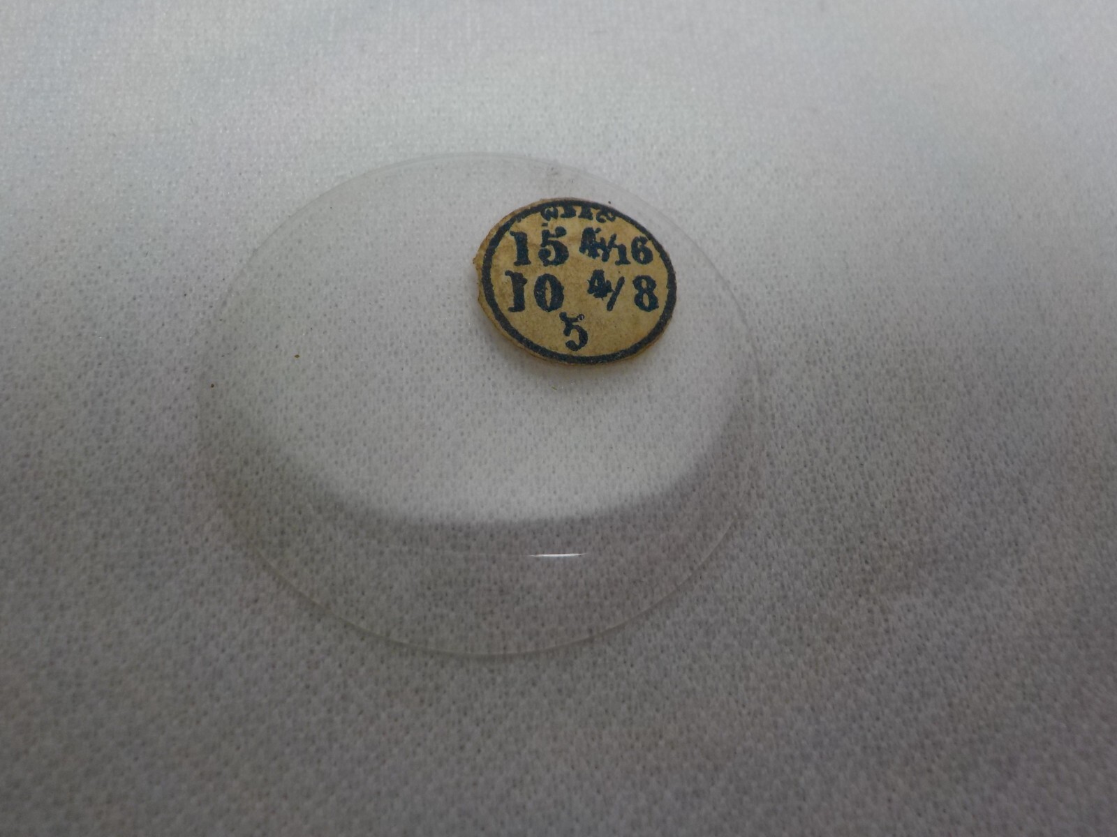 GLASS POCKET WATCH CRYSTAL HUNTER CASE SIZE 15 4/16 H 5 REPLACEMENT PART #36