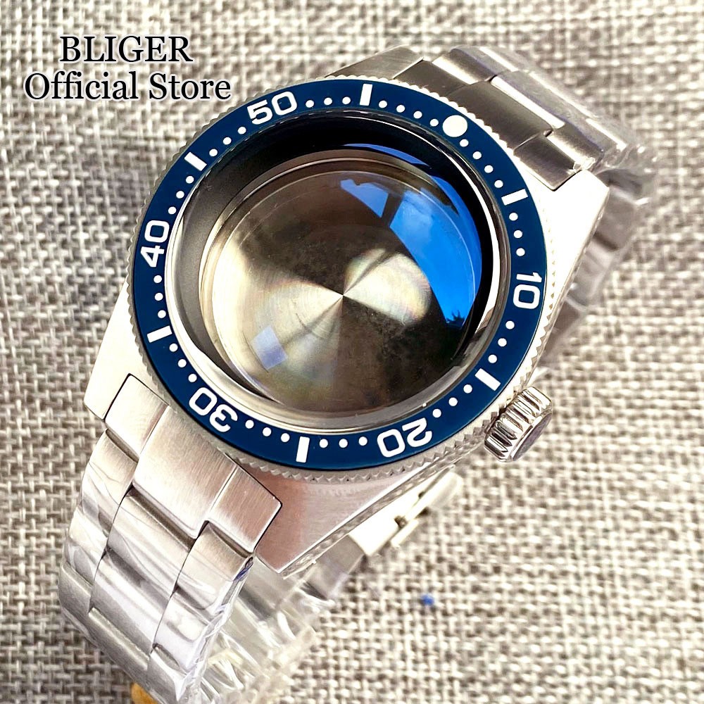 62MAS Case Fit NH35 PT5000 Automatic Dive Watch Case 300M Waterproof Sapphire