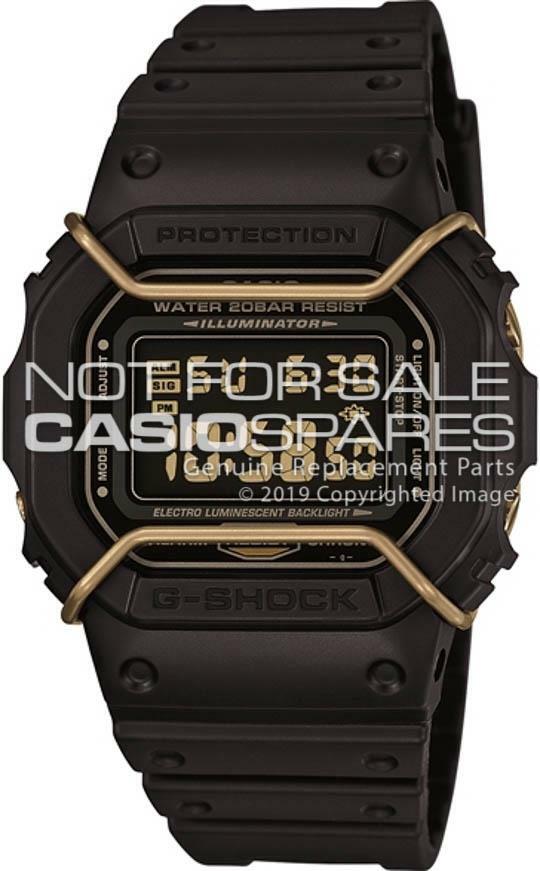 Genuine Casio Screen Protector Bars f/ G-Shock DW-5600 DWD-5600 Matte Gold Steel