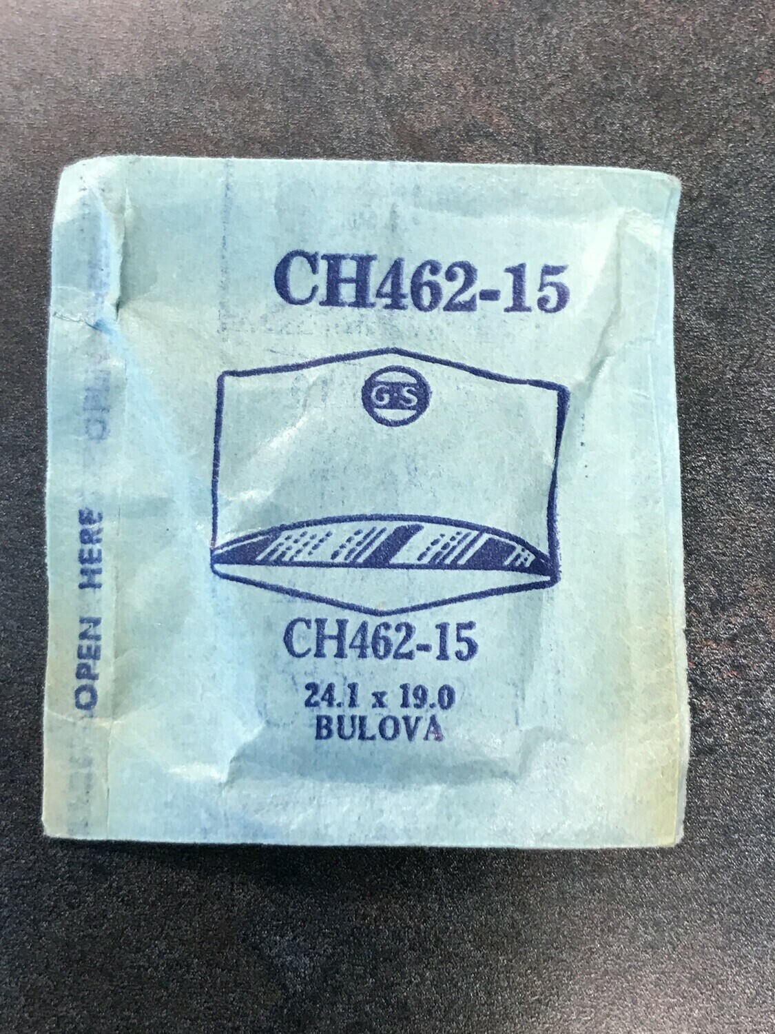 GS Fancy Crystal CH462-15 for BULOVA – 24.1 x 19.0 mm – New