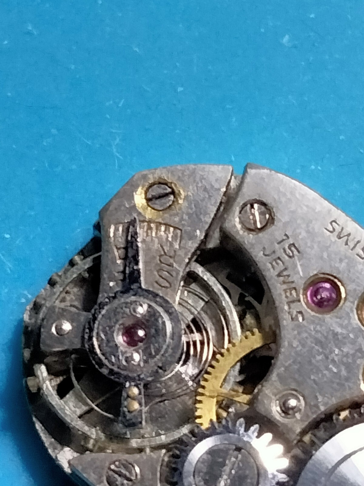 Rare Roamer / Meyer & Stüdeli MST 349 Watch Movement Suisse made. Year 1945