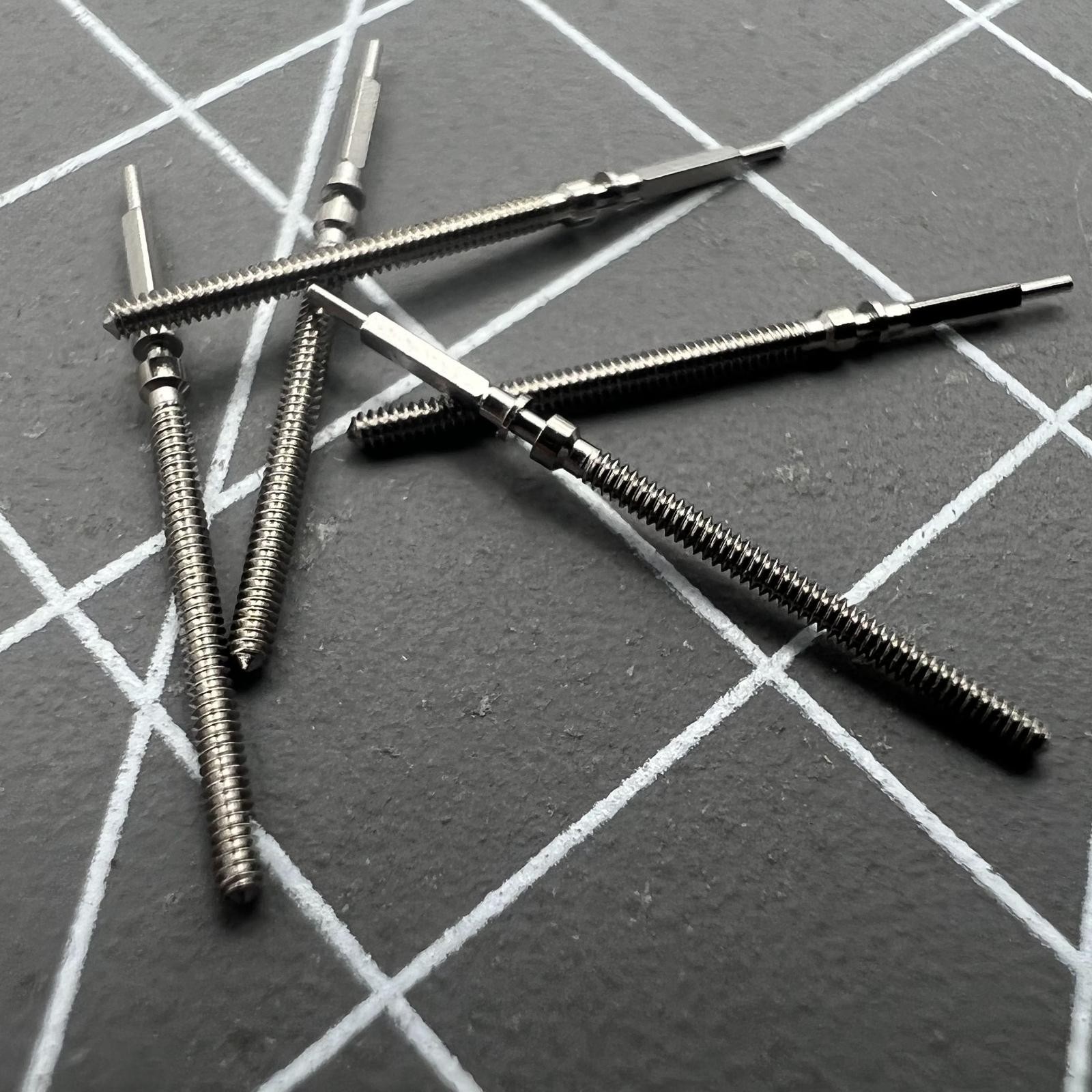 2 PIECES Watch Winding Stems Spare Parts for Omega 560 561 562 564 565 Movements