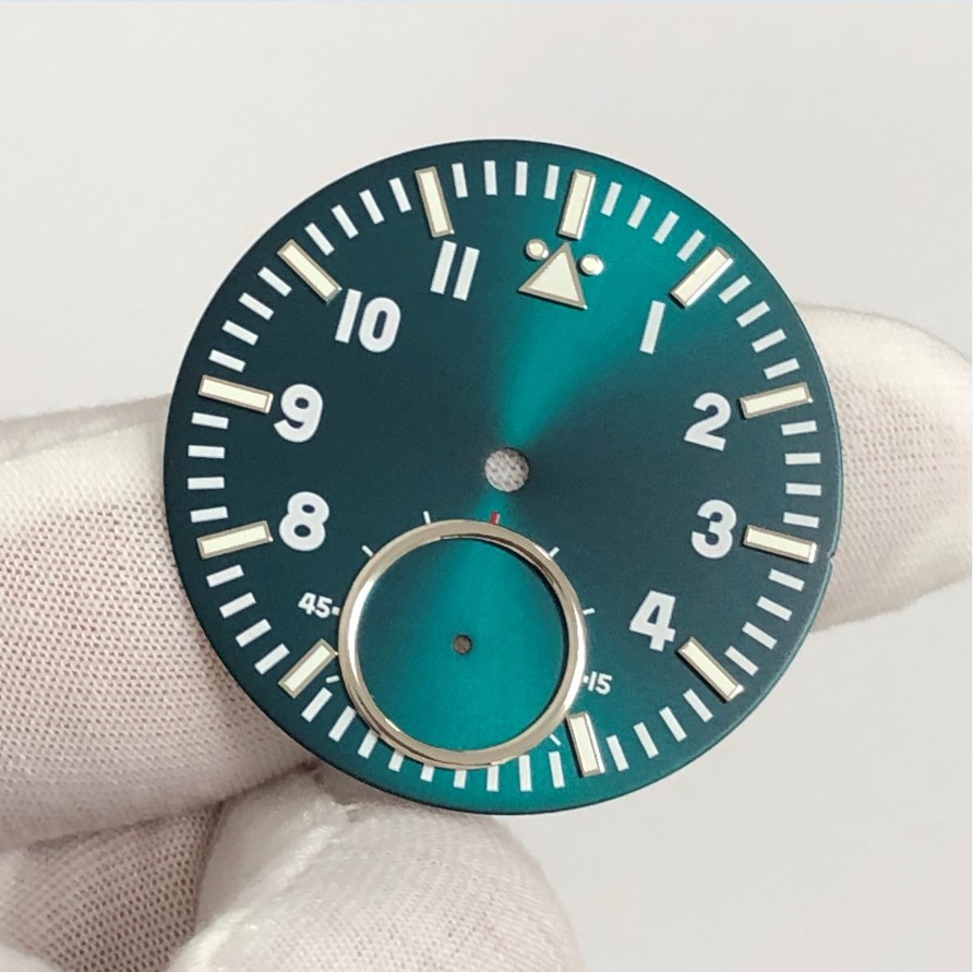 38.8mm Watch Luminous Dial 6 o’clock Subdial for ST3621/ETA6498 Movement