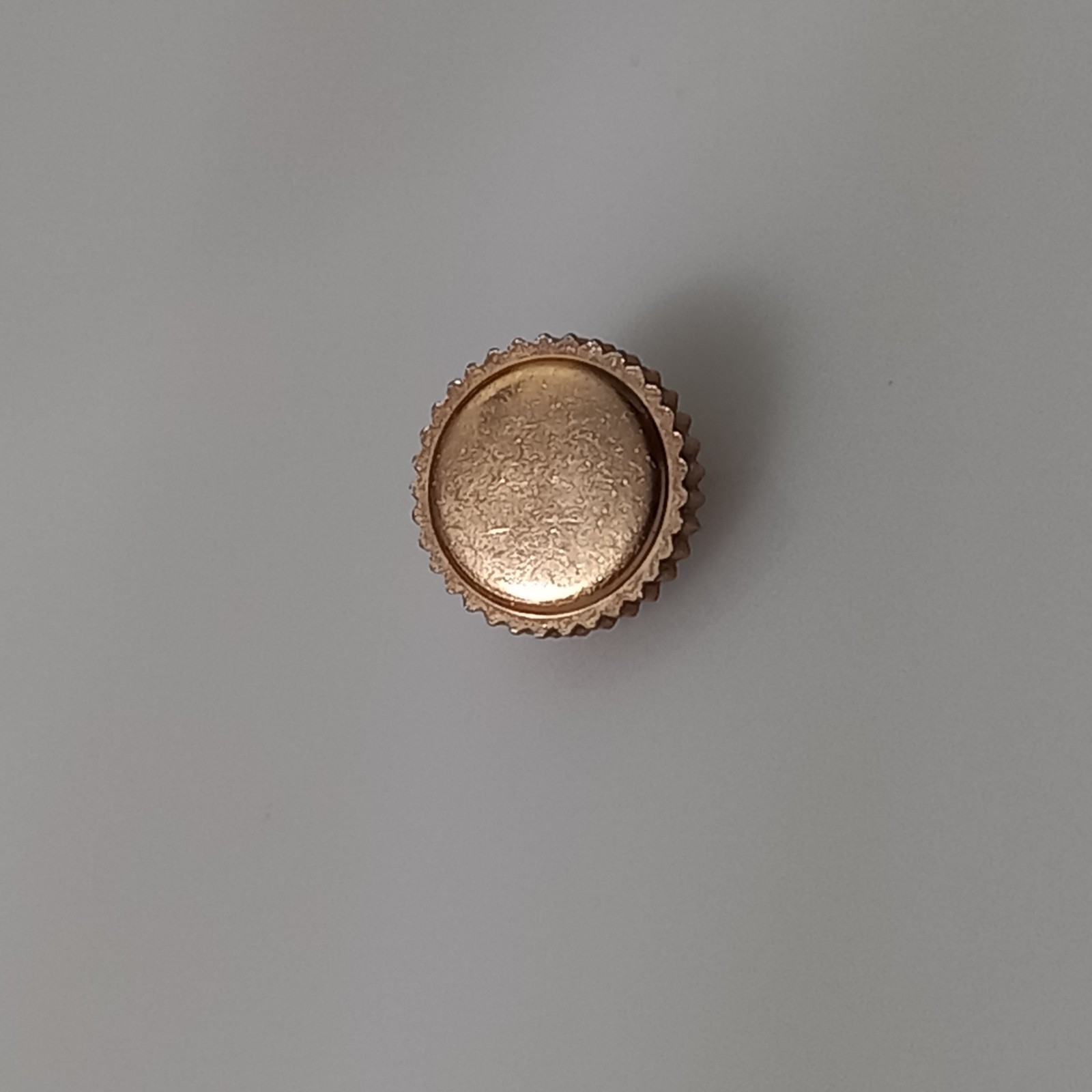 6.6mm Rose Gold Plate Crown For Vintage 1940-60s Swiss Chronographes Stem: 1.2mm