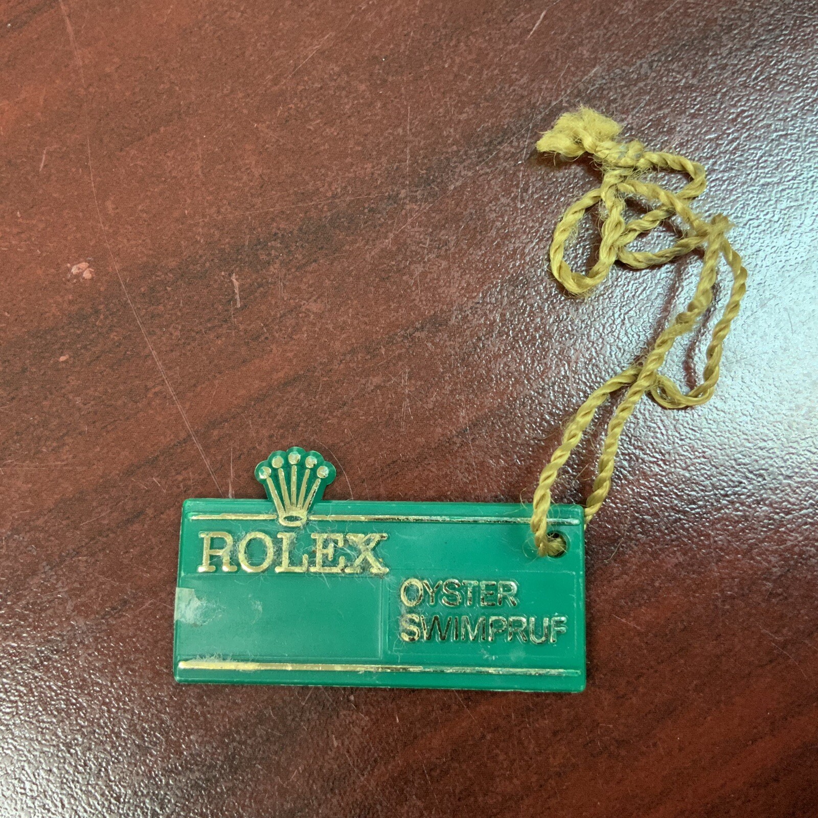 ROLEX VINTAGE GREEN SERIAL HANG TAG