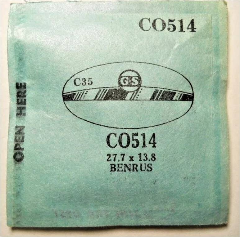 GS CO514 Watch Crystal For Benrus – 27.7 x 13.8 mm – Replacement / Repair Part