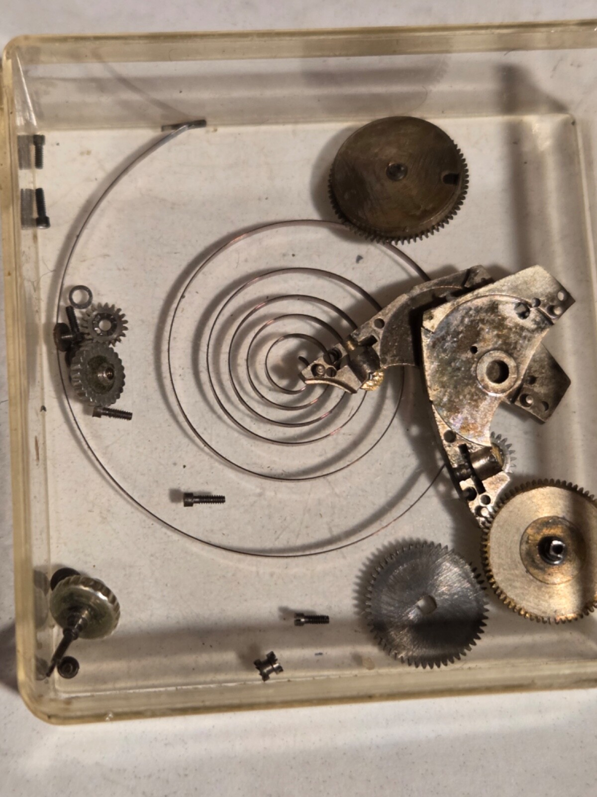 Two (2) A.Michel 640 movements. Partially disassembled, with parts.