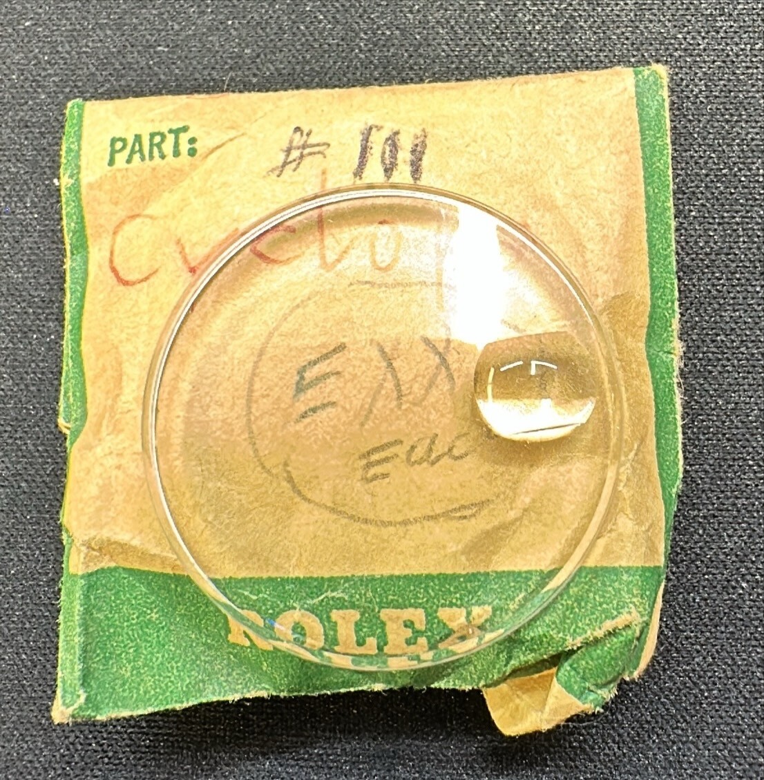 RARE Vintage Rolex Crystal 111 for the Collectible 1625 Thunderbird!