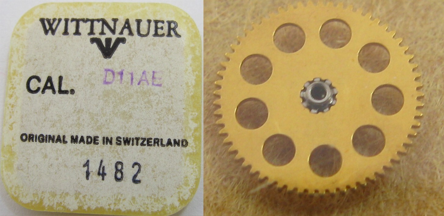 ETA 2783 … wittnauer D11AE watch movement part #1482 driving gear for ratchet
