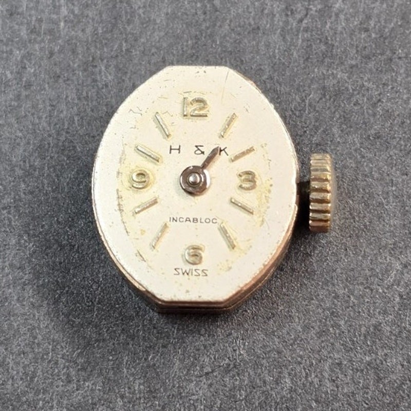 Ladies H&K AS Cal. 1677 Watch Movement Parts or Repair Runs W18