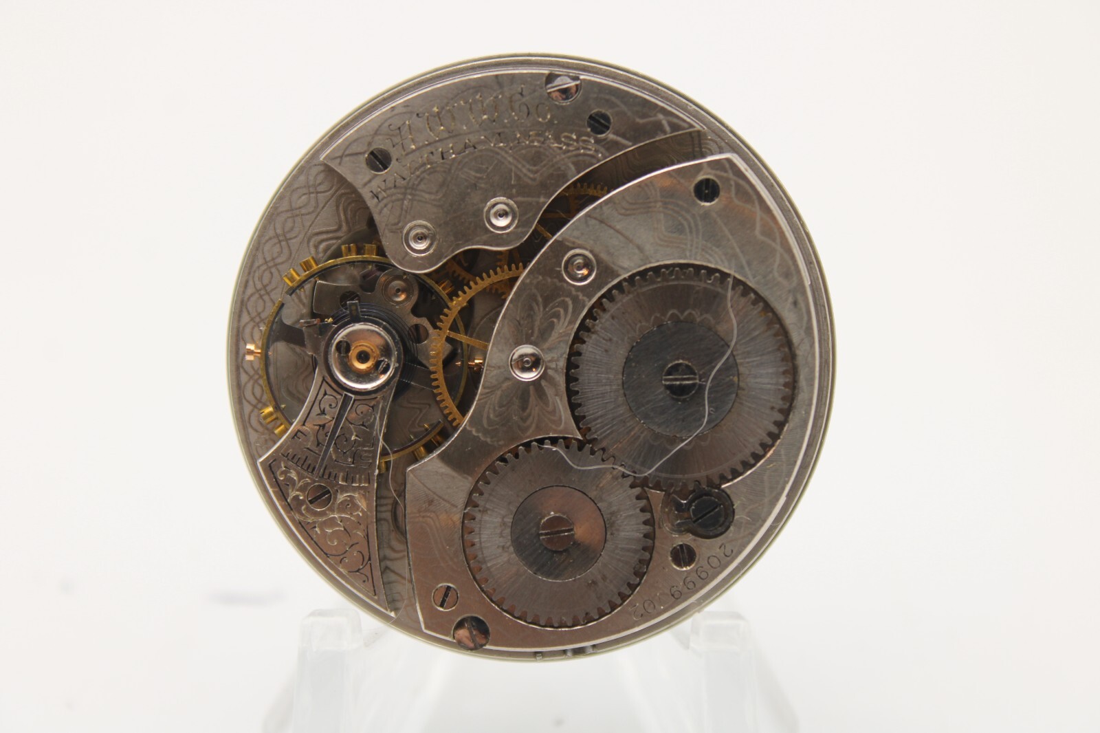 1917 WALTHAM POCKET WATCH MOVEMENT 20999702 GRADE 210 12s 7j (EK)