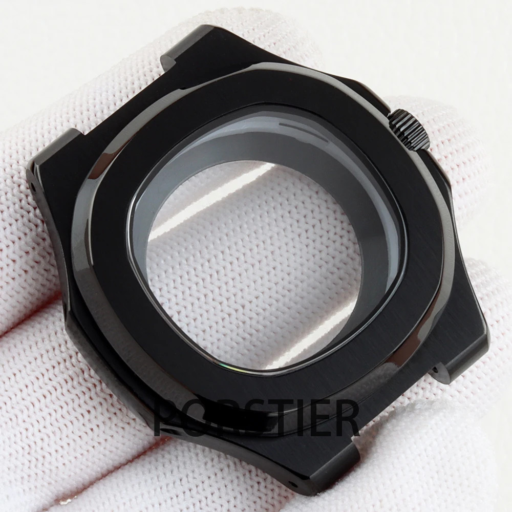 40mm Square Watch Case for Nautilus NH35 NH36 NH38 movement 30.5mm Dial Rose Gol