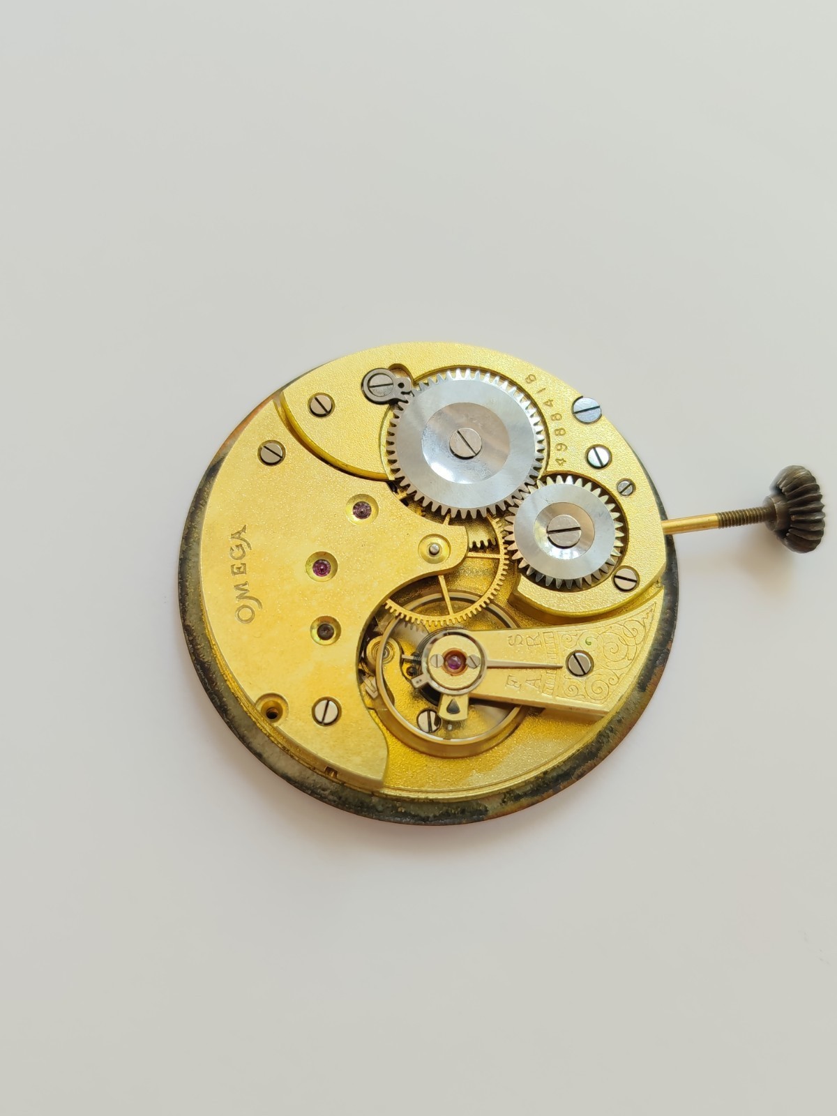 Vintage Omega 18 LPB pocket watch movement – Working. (R-2596)