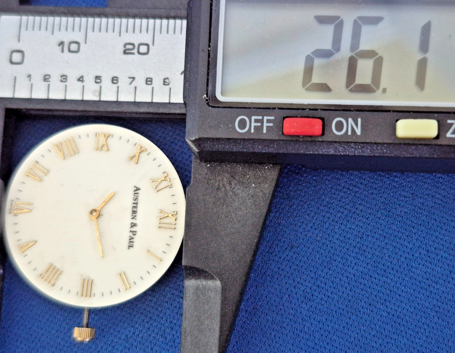 ETA 976.001 Movement Running , Austern Paul, Stem & Hands Fits Many Other Brands