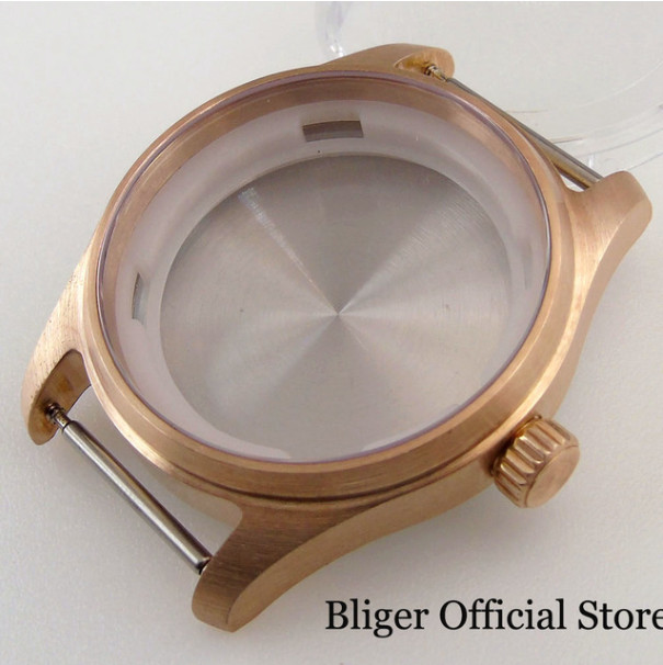 39mm Diver Watch Case Brushed 200M Waterproof fit NH35A PT5000 Sapphire Crystal