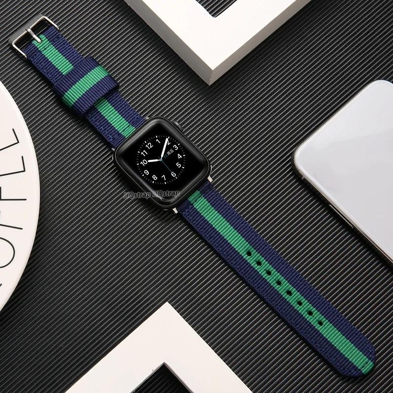 Nylon Strap for Apple Watch Band 45mm 44mm 8 7 6 5 4 Se Watcband for Iwatch Ultr