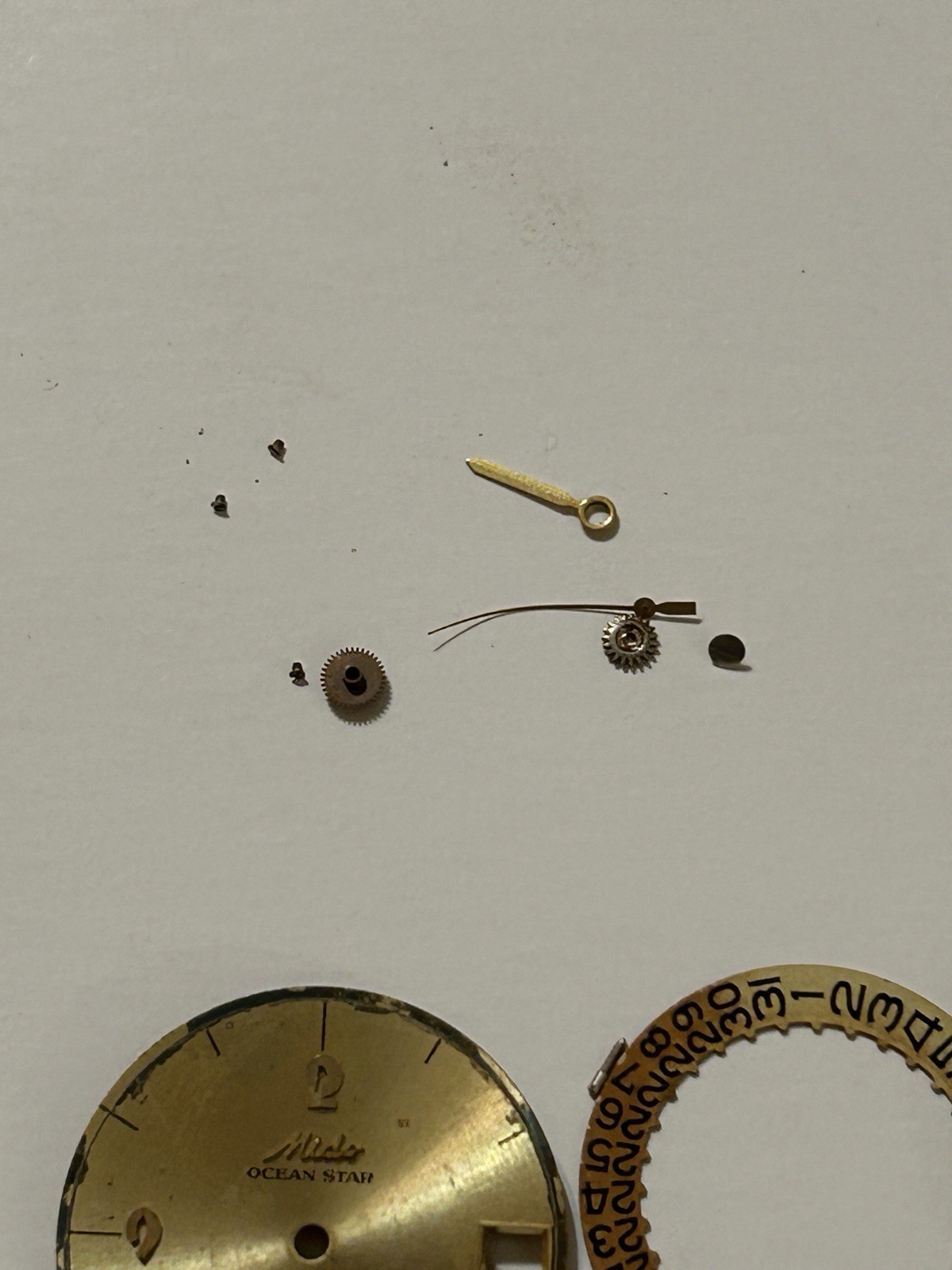 Vintage Mido Ocean Star Powerwind Automatic Watch Movement + Dial + Parts Repair