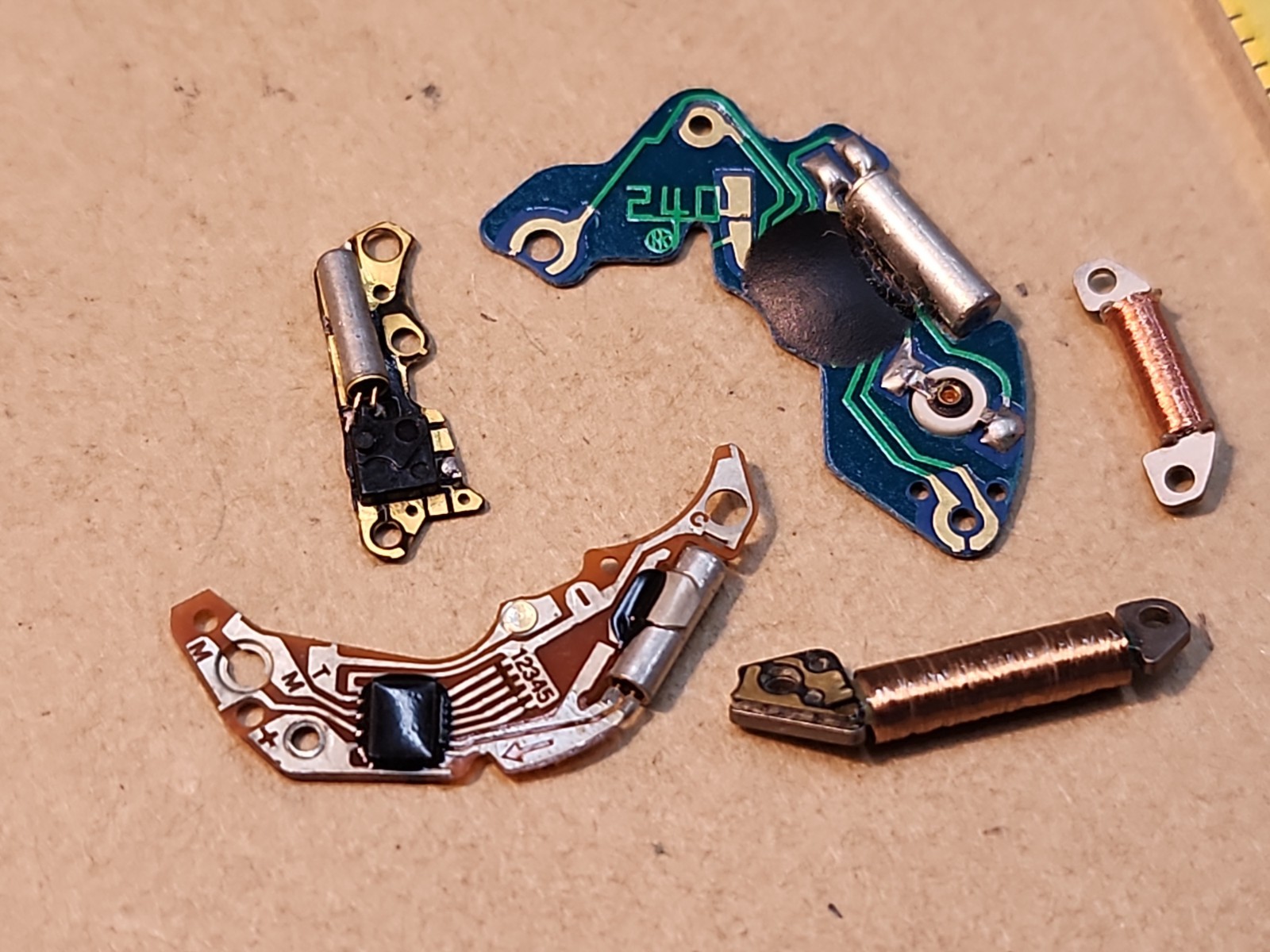 Lot Of Mixed NOS Circuits Coils Quartz Watch Parts Repairs Spares-PUW, Citizen..