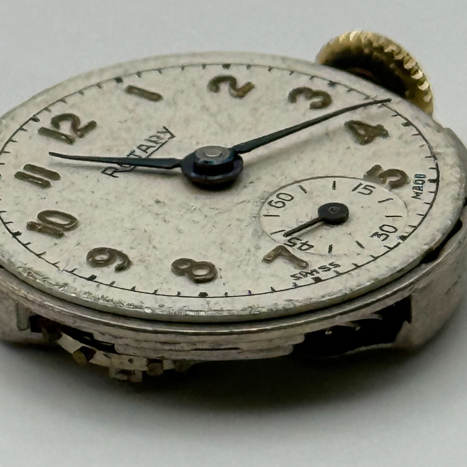 Rotary 810 Watch Movement 15 Jewels Swiss Manual Wind Parts Repair 19.3mm