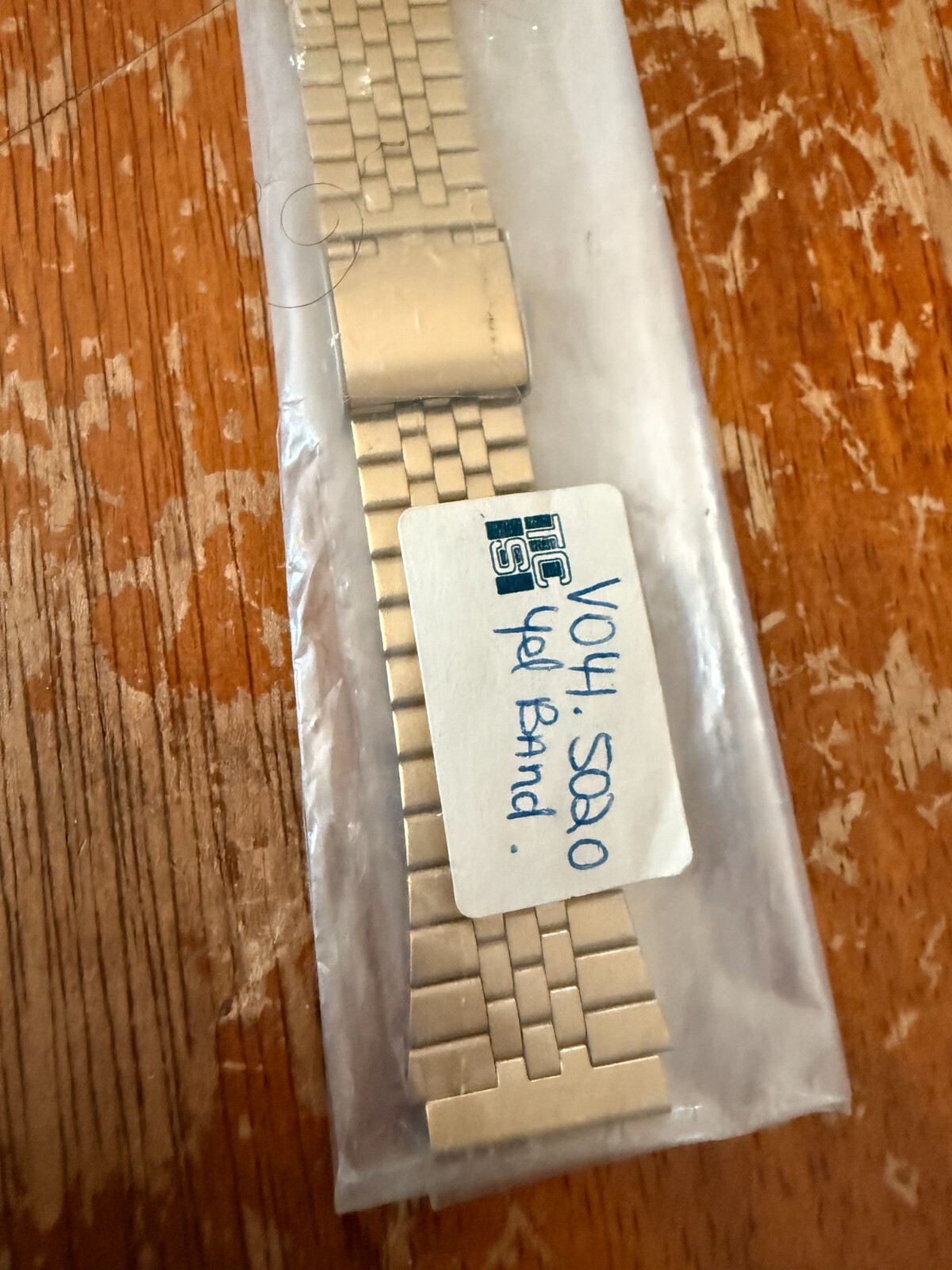 NEW VTG 1970’s Men’s Watch Band Lorus Gold Stainless Tapered 20mm # V041 5020