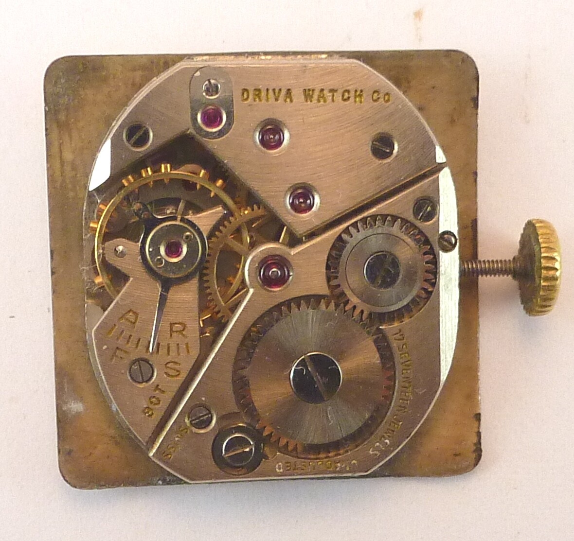 Vintage Driva Watch Co.Mechanical Wristwatch Movement – Parts / Repair