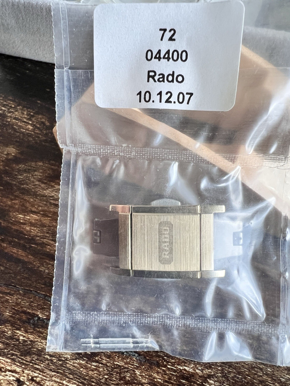 Rado Watch CLASP NEW SEALED REF 72-04400 INTEGRAL GOLD /TITANIUM 12 MM SWISS MA
