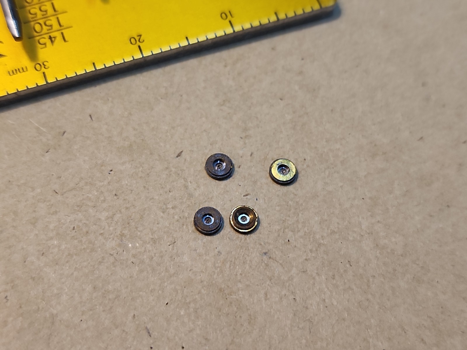 Lot Of 4 Rockford 18s Pocket Watch 2.71mm Diameter Hole Jewels Parts Spares