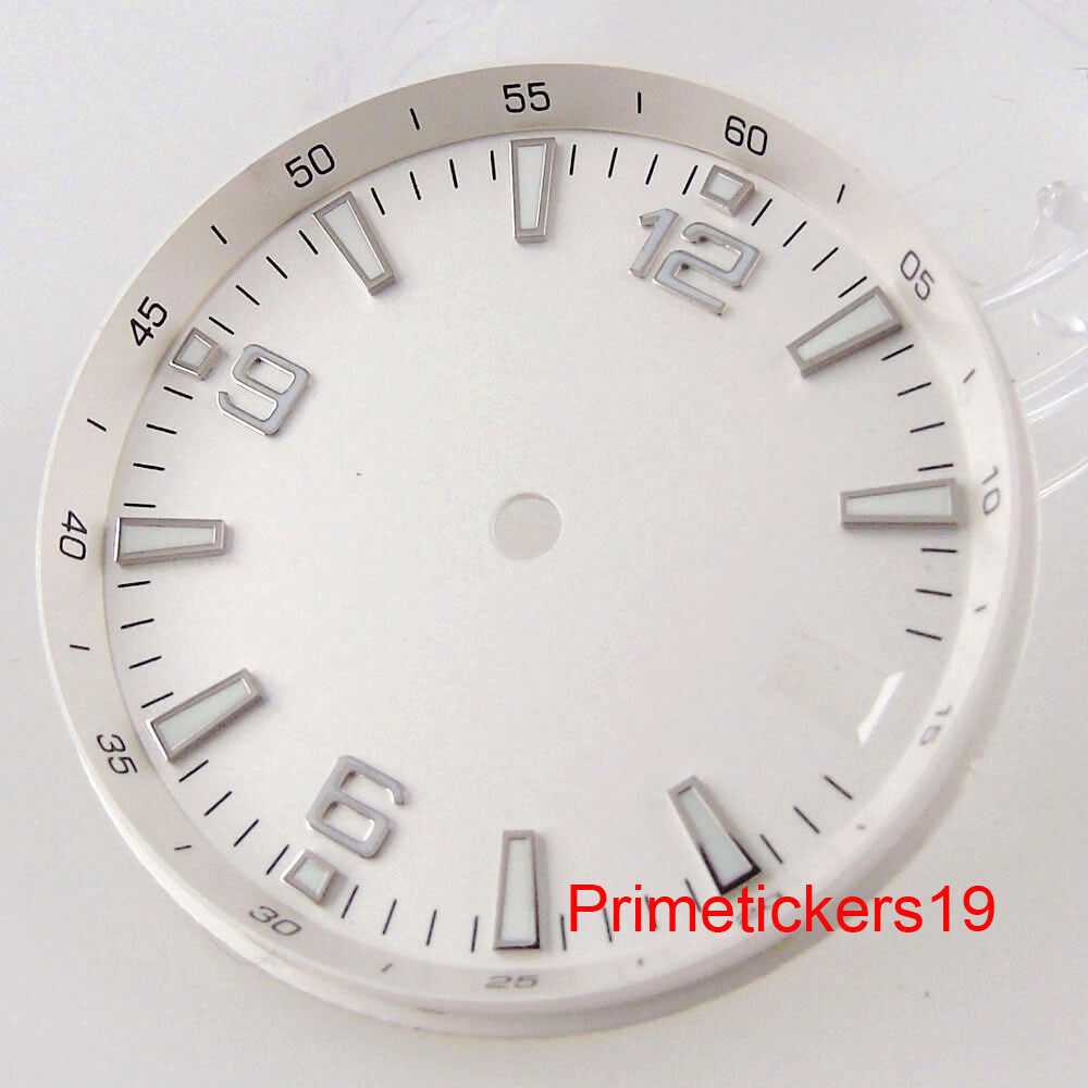 31mm*2.8mm Sterile Watch Dial Face Date Window Spare Part Fit NH35 NH36 Movement