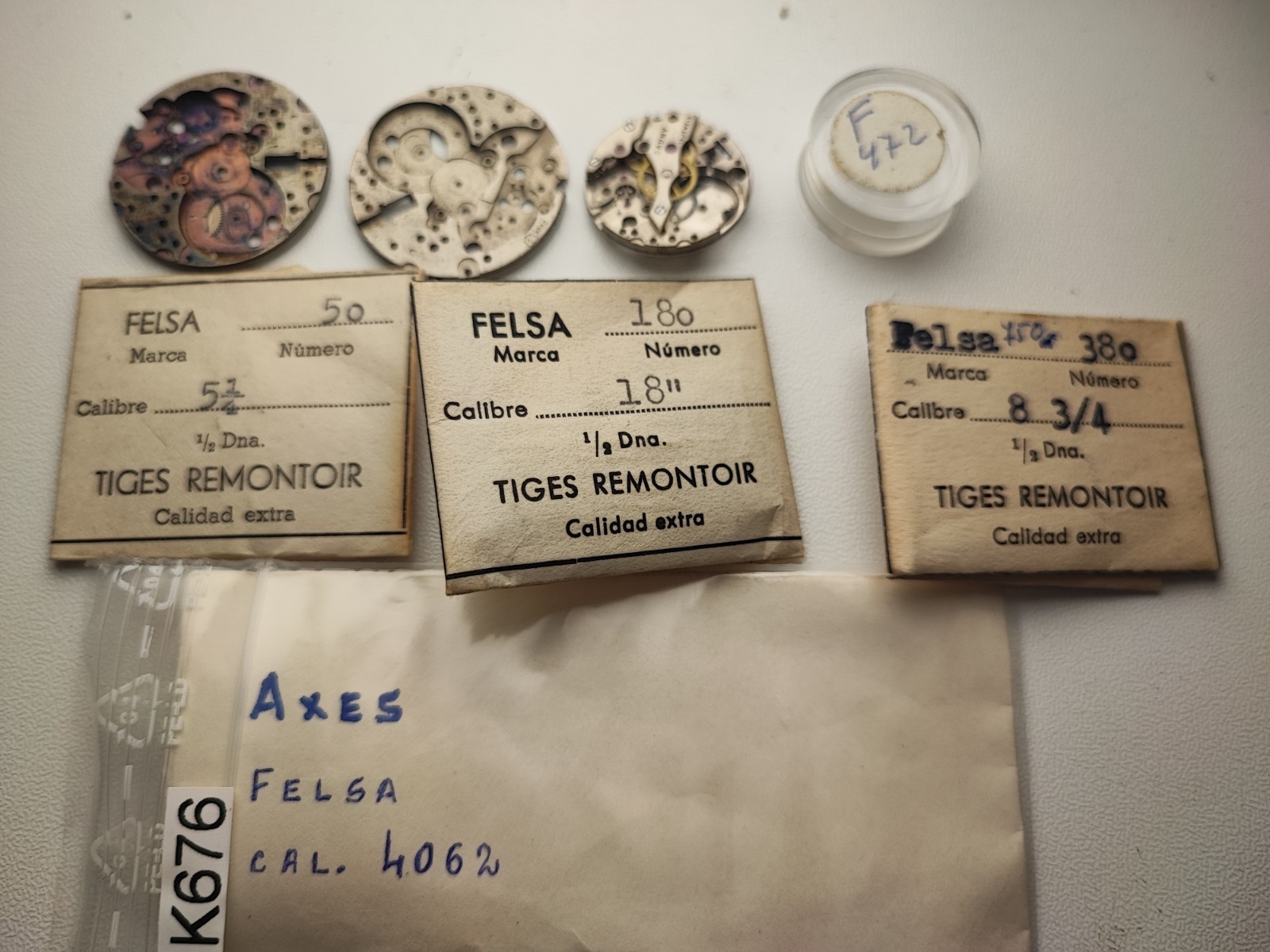 Felsa 4002 Felsa 722 Felsa 742 Felsa 50 Felsa 180 Felsa 750 4062 rod axis rust