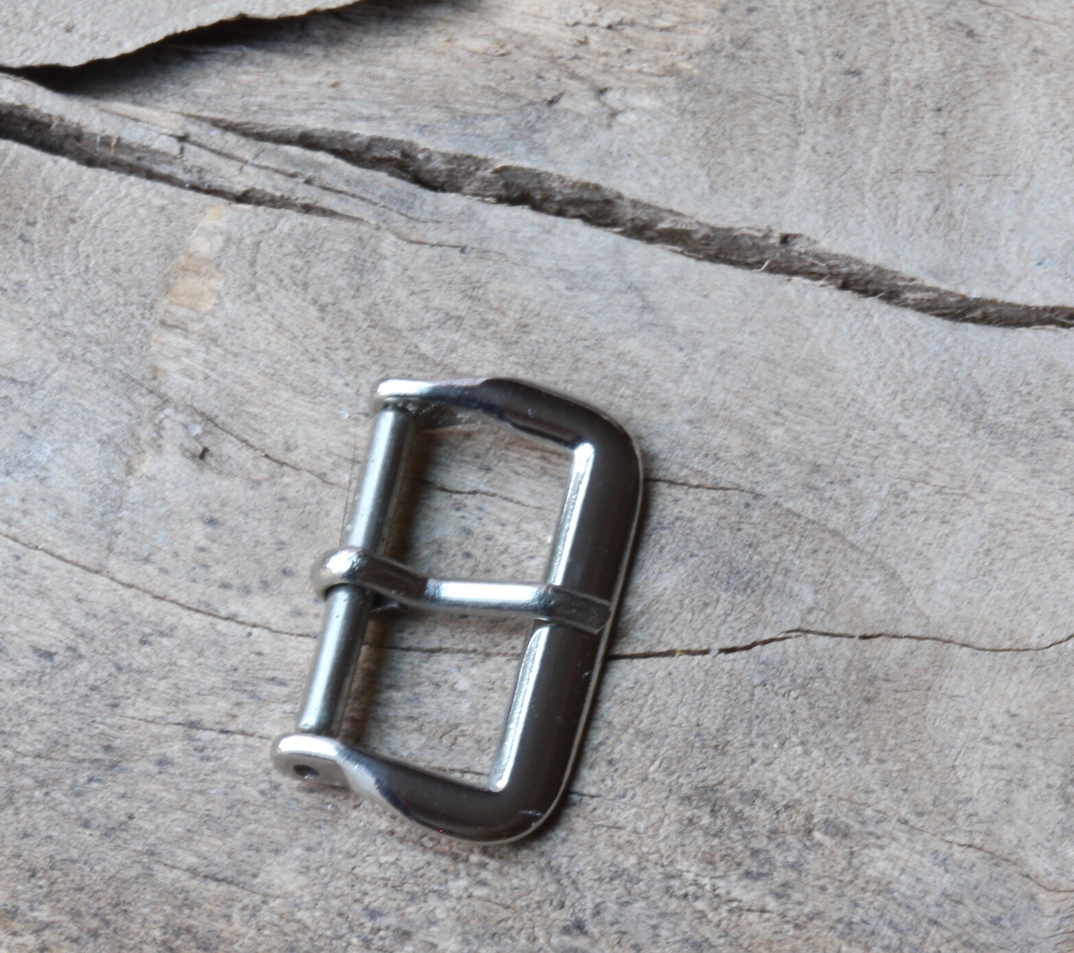 3 SOLD Early vintage watch buckle nickel steel 16mm inner opening 1940s/50s NOS
